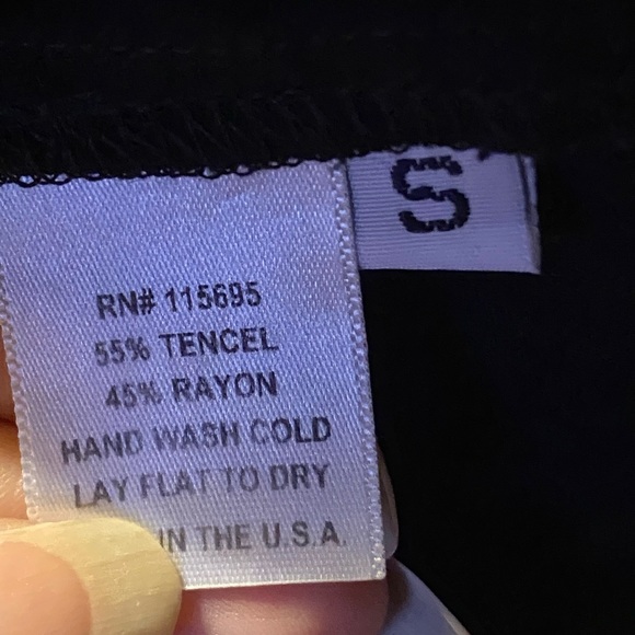 Society for Rational Dress black strapless romper jumpsuit pockets shorts S - Picture 10 of 10